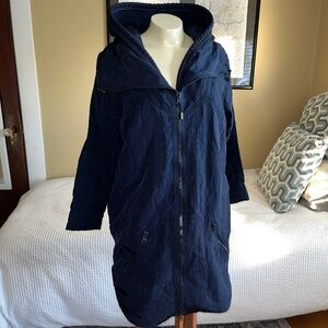 RARE Adidas x Stella McCartney Prototype Hooded Convertible Jacket Navy Blue